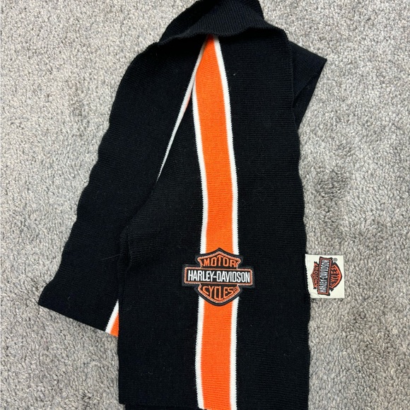 Vintage‎ harley davidson black and orange scarf - Picture 1 of 5